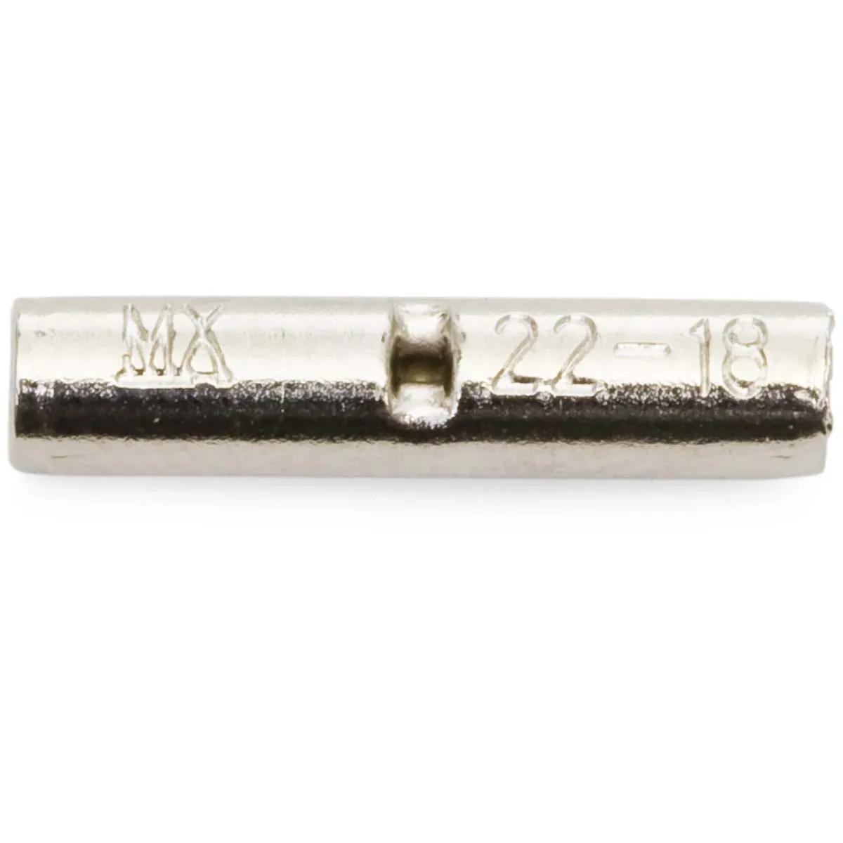 22 - 18 AWG Non-Insulated High-Temperature Heavy-Duty Butt Connector - 50 Pack