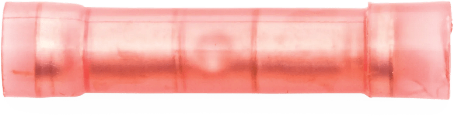 22 - 18 AWG Red Nylon Insulated Enduralon™ Ultra Butt Connector with Corro-Guard Sealant - 25 Pack
