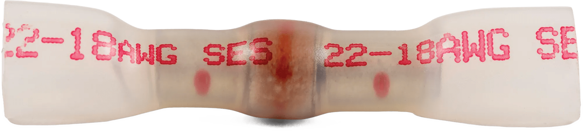 22 - 18 AWG Ultra-Link & Solder Visual Indicator Butt Connector - 20 Pack