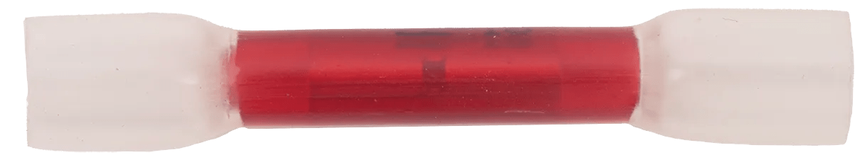 22 - 18 AWG Red Polyolefin Insulated Pro-Tech™ Extreme Butt Connector - 25 Pack