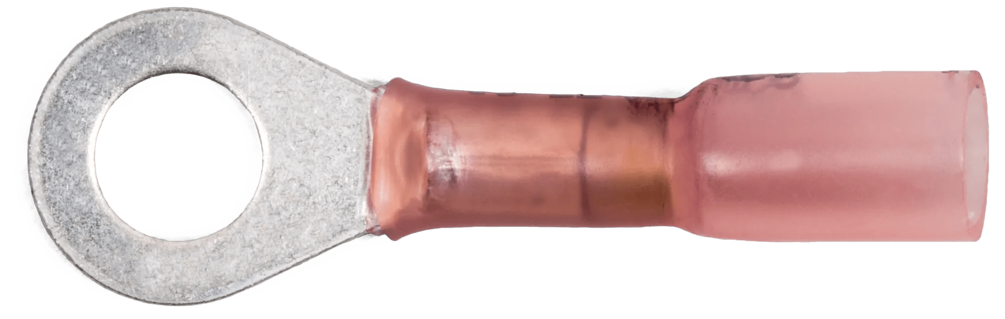 22 - 18 AWG Red Polyolefin Insulated Ultra-Link Crimp & Solder (#12 - 1/4") Ring Terminal - 20 Pack