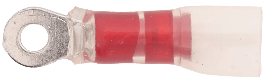 22 - 18 AWG Red Polyolefin Insulated Pro-Tech™ Extreme (#4 - #6) Ring Terminal - 25 Pack