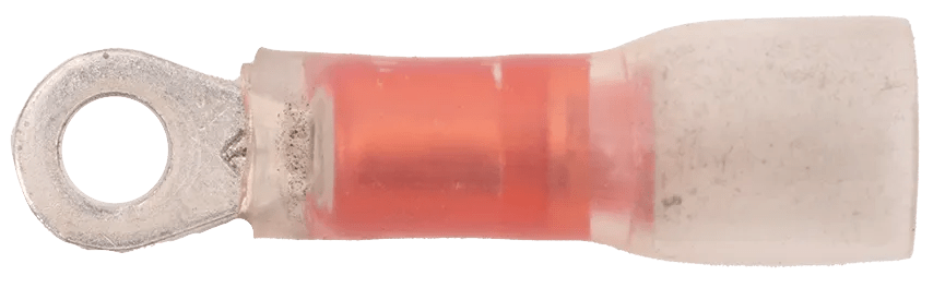 22 - 18 AWG Red Polyolefin Insulated Pro-Tech™ Extreme (#6 - #8) Ring Terminal - 25 Pack