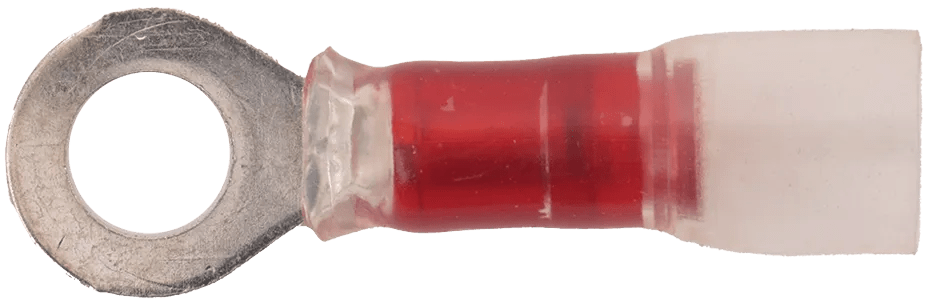 22 - 18 AWG Red Polyolefin Insulated Pro-Tech™ Extreme (#12 - 1/4") Ring Terminal - 25 Pack