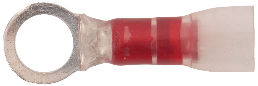 22 - 18 AWG Red Polyolefin Insulated Pro-Tech™ Extreme (1/4" - 5/16") Ring Terminal - 25 Pack