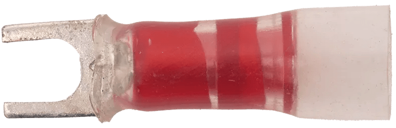 22 - 18 AWG Red Polyolefin Insulated Pro-Tech™ Extreme (#8 - #10) Spade Terminal - 25 Pack
