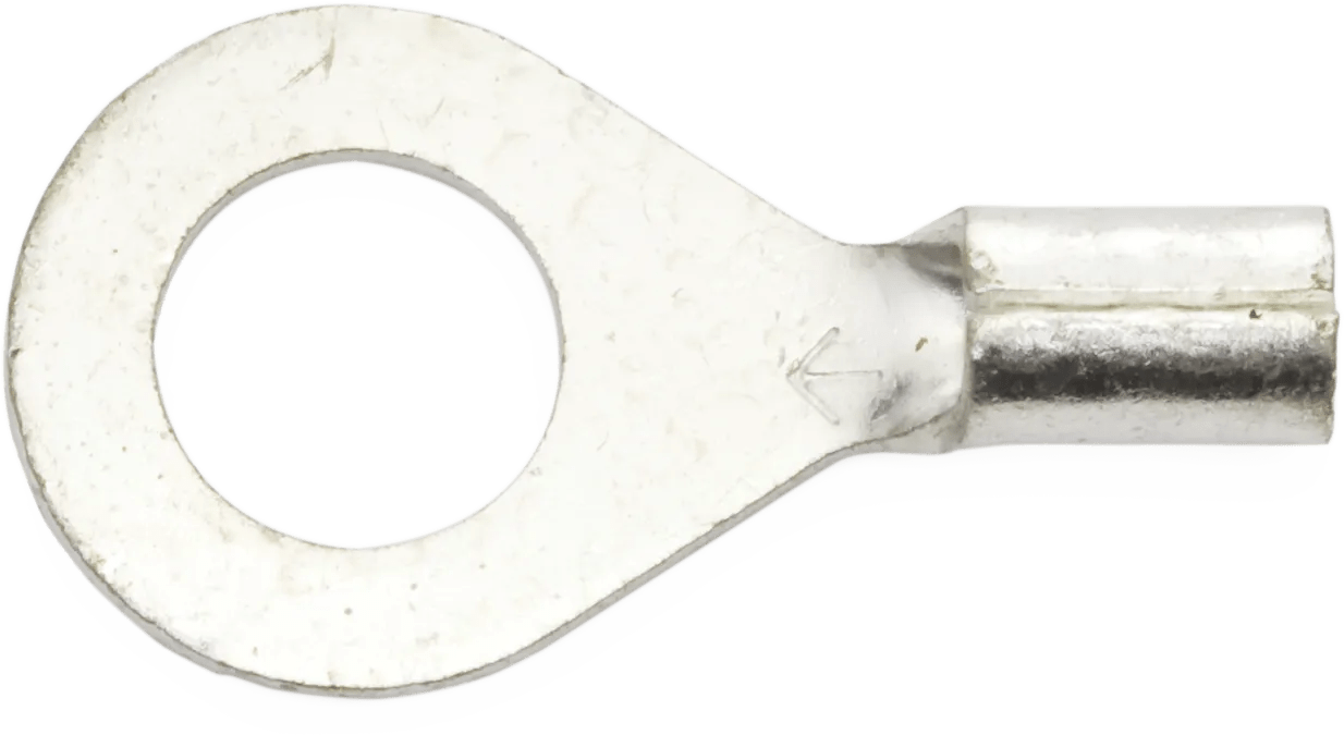 16 - 14 AWG Non-Insulated (#12 - 1/4") Ring Terminal - 100 Pack