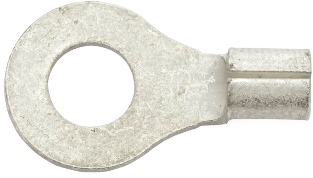 16 -12 AWG Heavy-Duty Non-Insulated (#12 - 1/4") Ring Terminal - 25 Pack