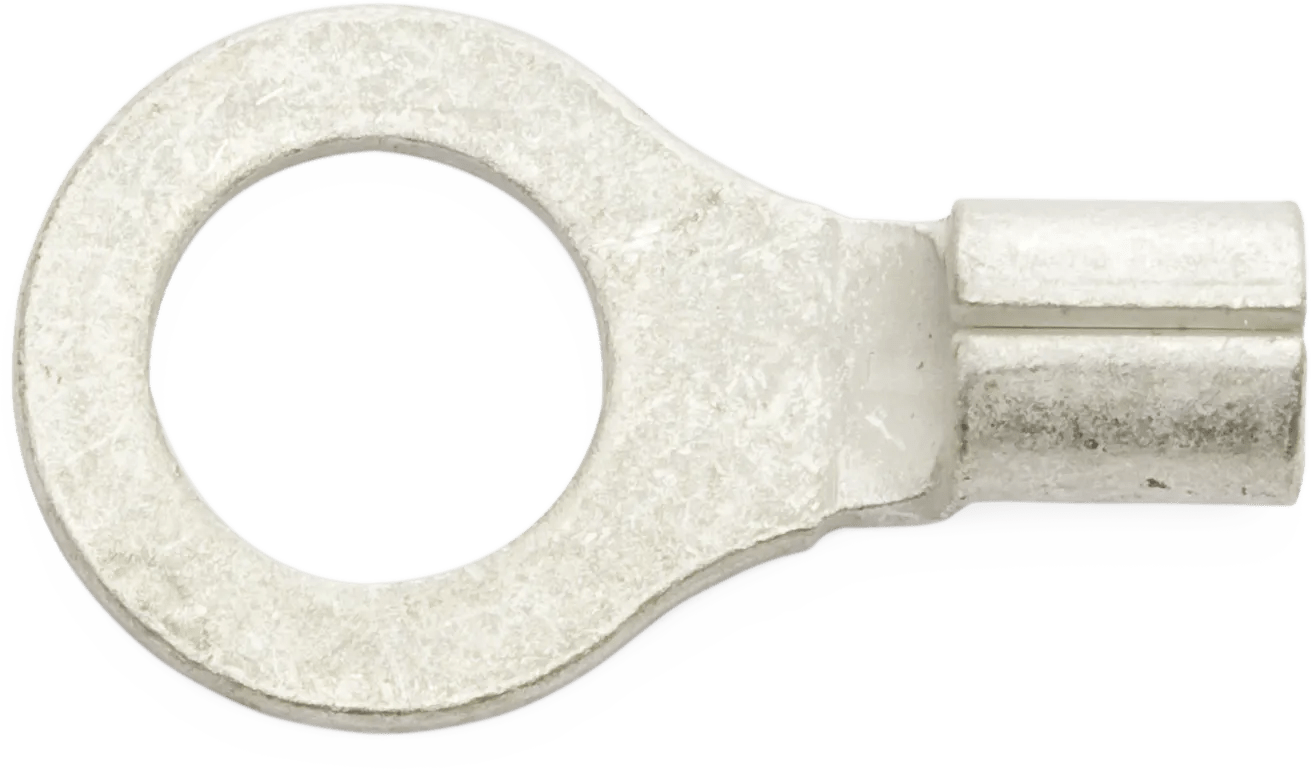 16 -12 AWG Heavy-Duty Non-Insulated (1/4" - 5/16") Ring Terminal - 25 Pack