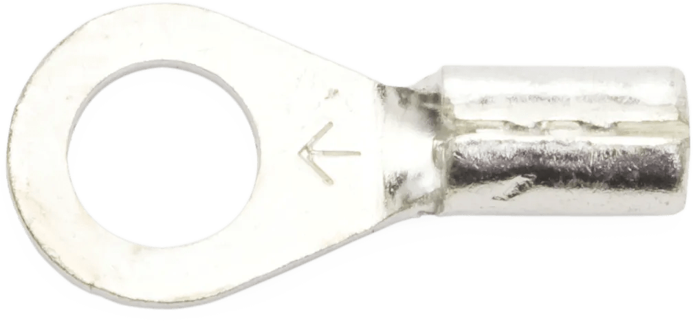 16 - 14 AWG Non-Insulated (#8 - #10) Ring Terminal - 100 Pack