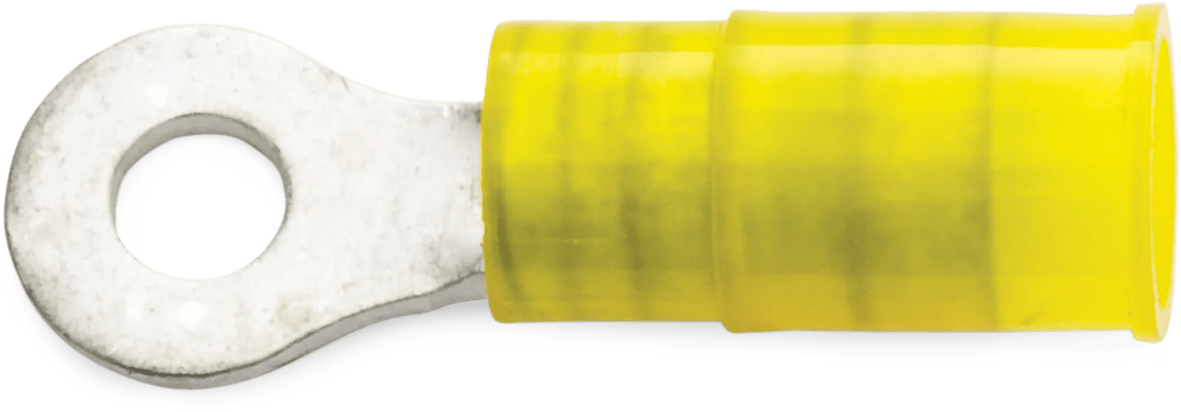 16 -14 AWG Yellow Nylon Insulated Enduralon™ Heavy Duty (#6 - #8) Ring Terminal - 50 Pack