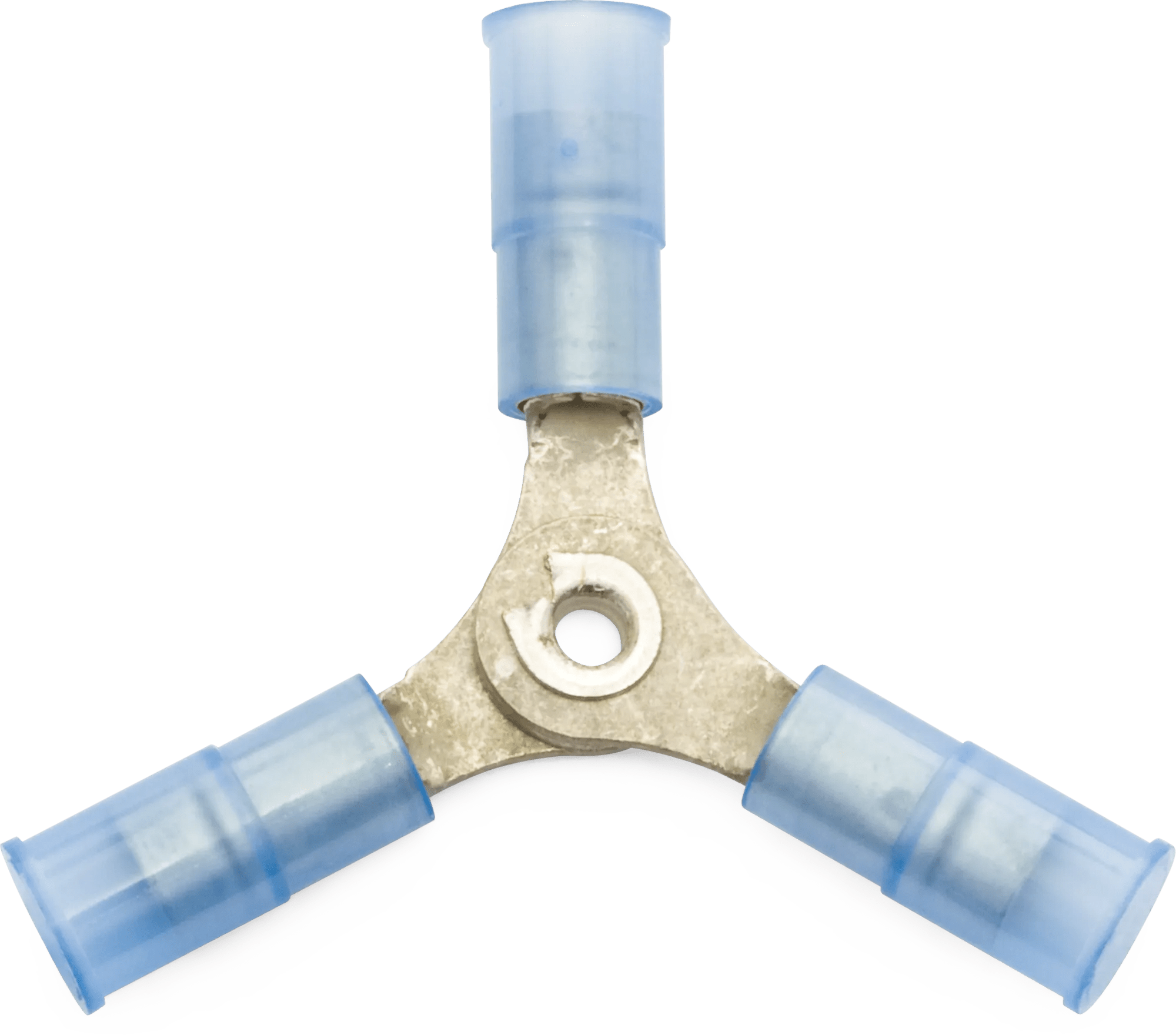 16 - 14 AWG Blue Nylon Insulated Enduralon™ 3-Way Connectors - 25 Pack
