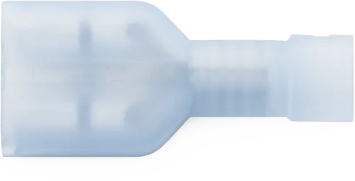 16 - 14 AWG Blue Nylon Fully Insulated Enduralon™ Quick-Connect (1/4" Tab) Female Terminal - 50 Pack