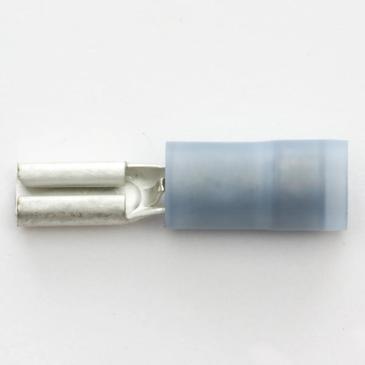 16 - 14 AWG Blue Nylon Insulated Enduralon™ Special Female (7/64") Quick Slide Terminal - 50 Pack