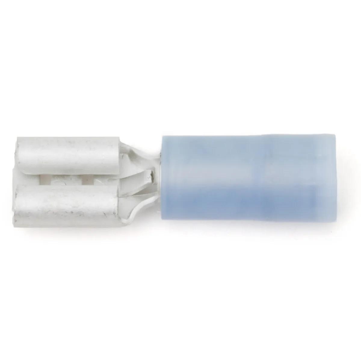16 - 14 AWG Blue Nylon Insulated Enduralon™ Special Female (3/16" Tab) Quick Slide Terminal - 50 Pack
