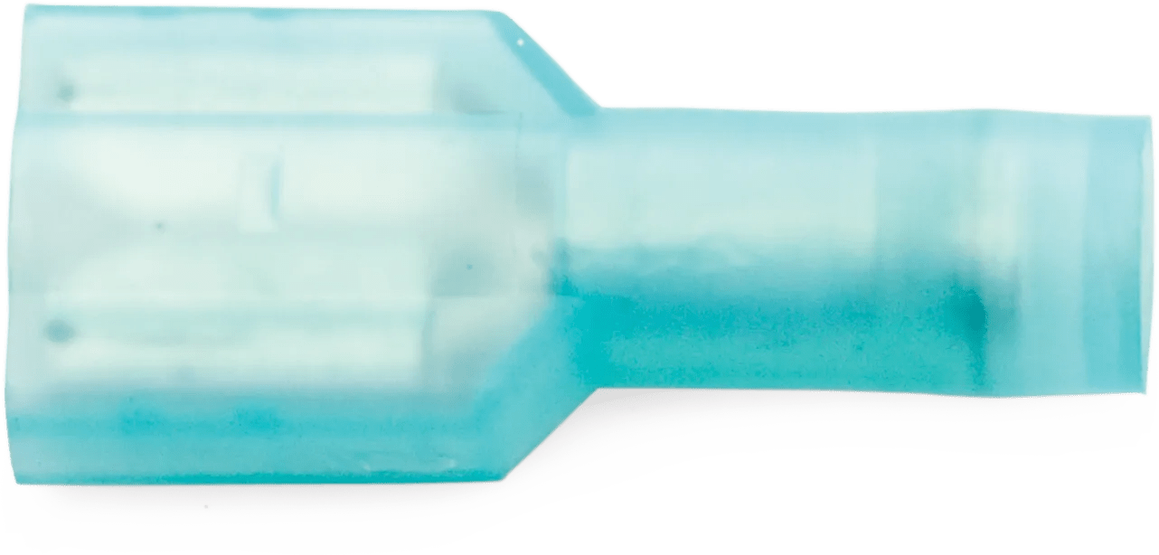 16 - 14 AWG Blue Insulock™ Nylon Fully Insulated Enduralon™ Standard Female (1/4" Tab) Quick Slide Terminal - 50 Pack