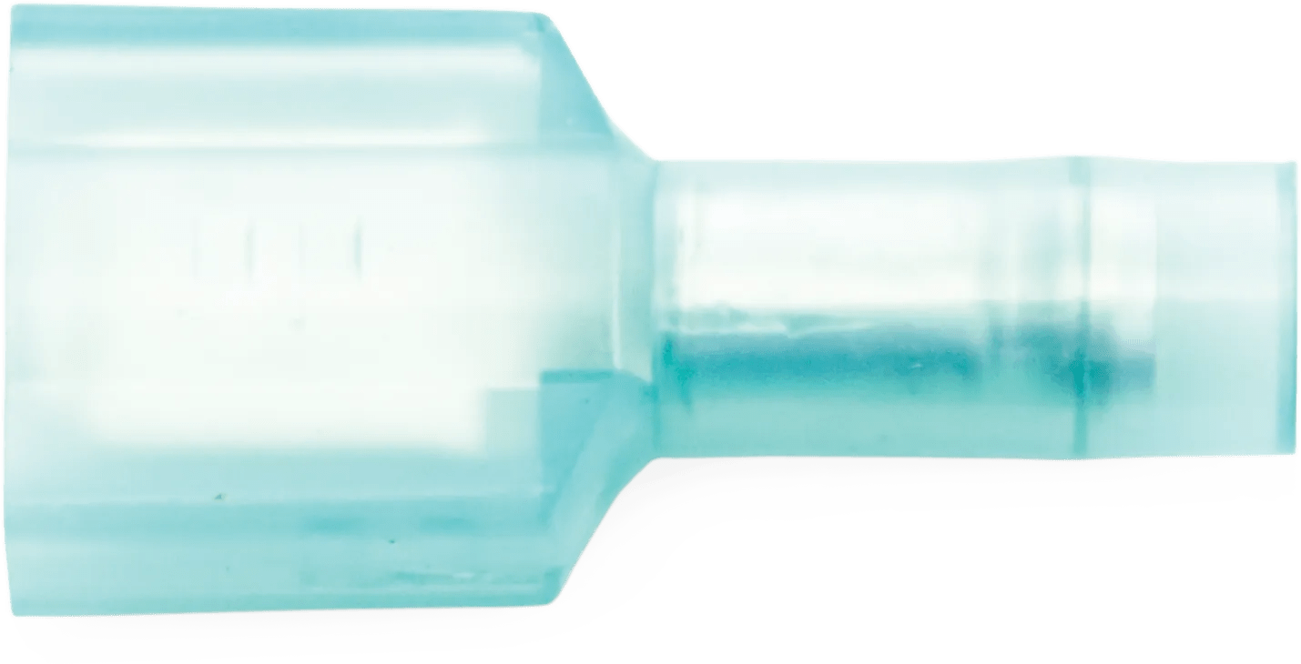 16 - 14 AWG Blue Insulock™ Nylon Fully Insulated Enduralon™ Standard Male (1/4" Tab) Quick Slide Terminal