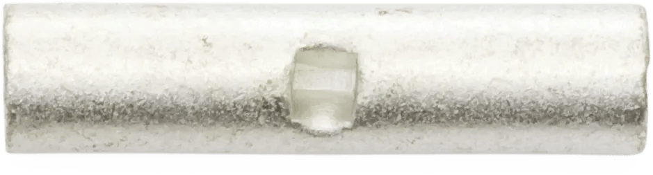 16 - 14 AWG Seamless Non-Insulated Butt Connector - 100 Pack