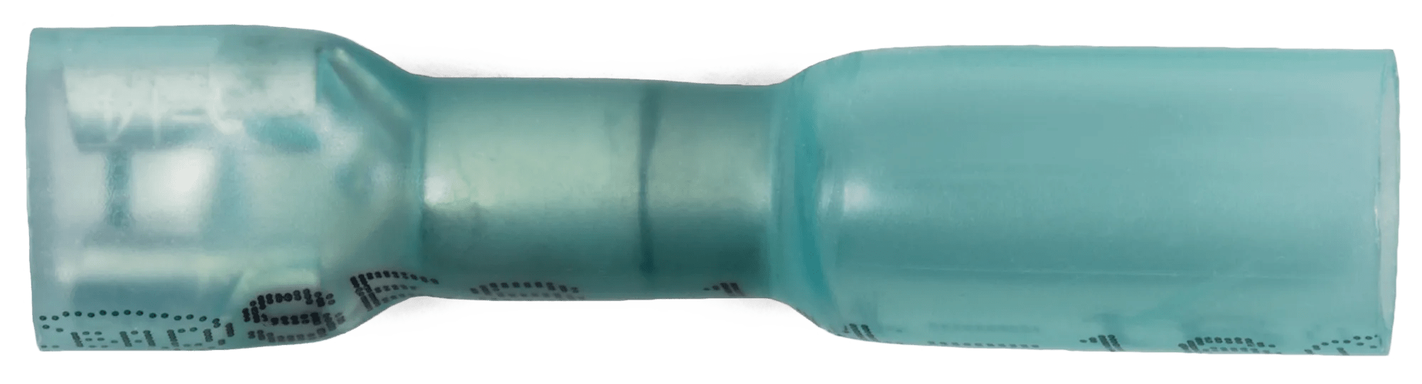 16 - 14 AWG Blue Polyolefin Fully Insulated Ultra-Link Crimp & Solder Female (1/4" Tab) Quick Slide Terminal - 20 Pack