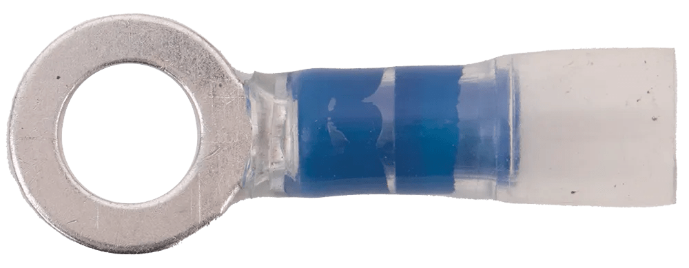 16 - 14 AWG Blue Polyolefin Insulated Pro-Tech™ Extreme (1/4" - 5/16") Ring Terminal - 25 Pack