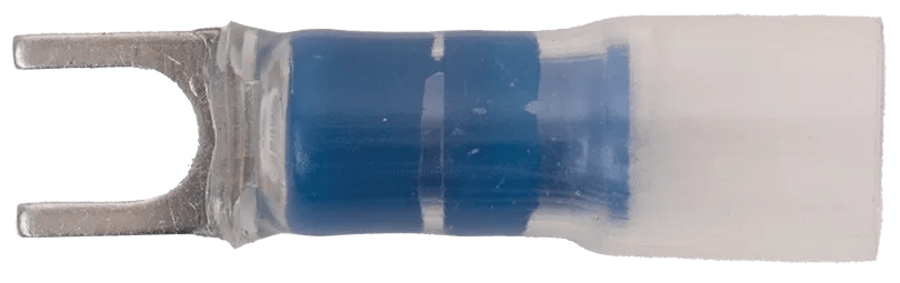 16 - 14 AWG Blue Polyolefin Insulated Pro-Tech™ Extreme (# 8- #10) Spade Terminal - 25 Pack