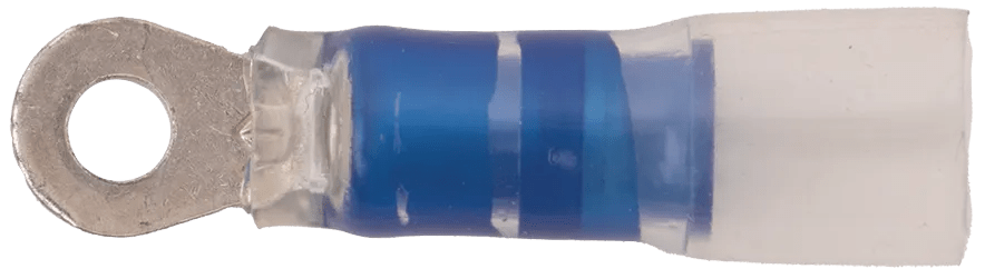 16 - 14 AWG Blue Polyolefin Insulated Pro-Tech™ Extreme (#4 - #6) Ring Terminal - 25 Pack