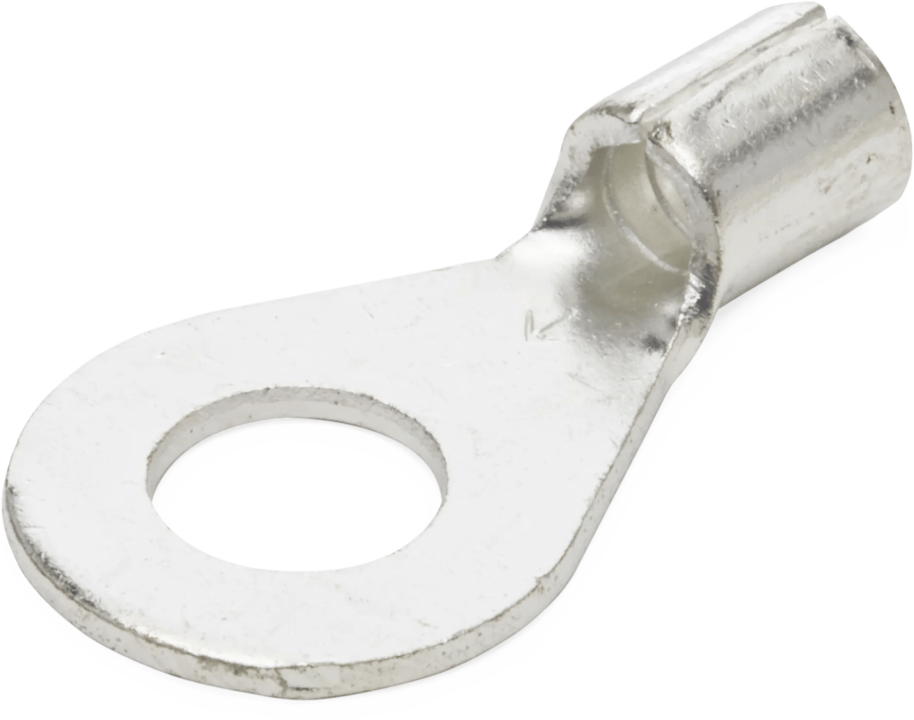 12 - 10 AWG Non-Insulated (#12 - 1/4") Ring Terminal - 100 Pack
