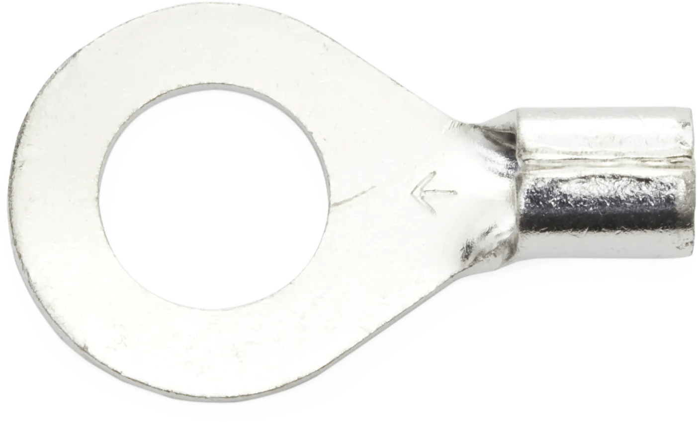 12 - 10 AWG Non-Insulated (1/4" - 5/16") Ring Terminal - 100 Pack