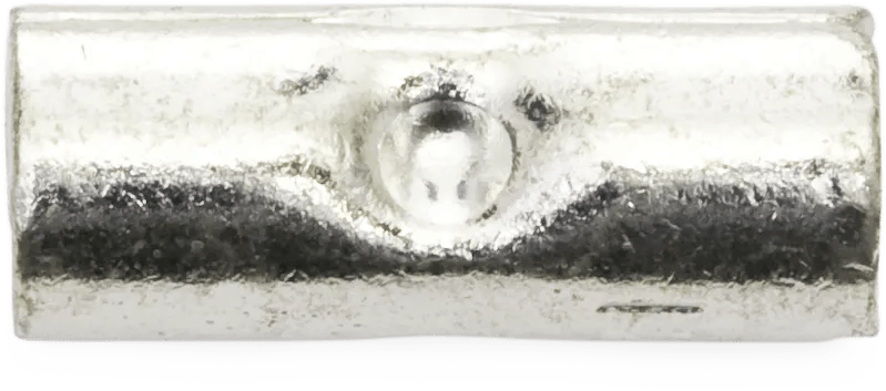12 - 10 AWG Non-Insulated Butt Connector - 100 Pack
