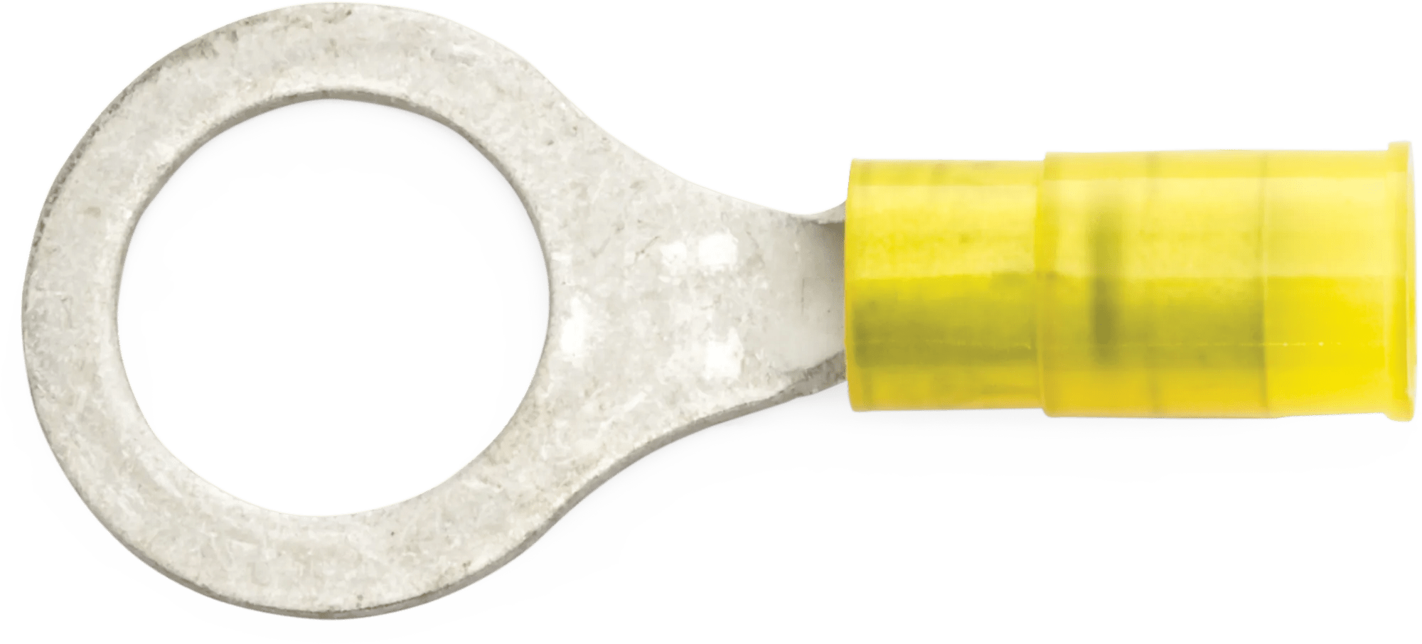 12 - 10 AWG Yellow Nylon Insulated Enduralon™ (7/16" - 1/2") Ring Terminal - 50 Pack