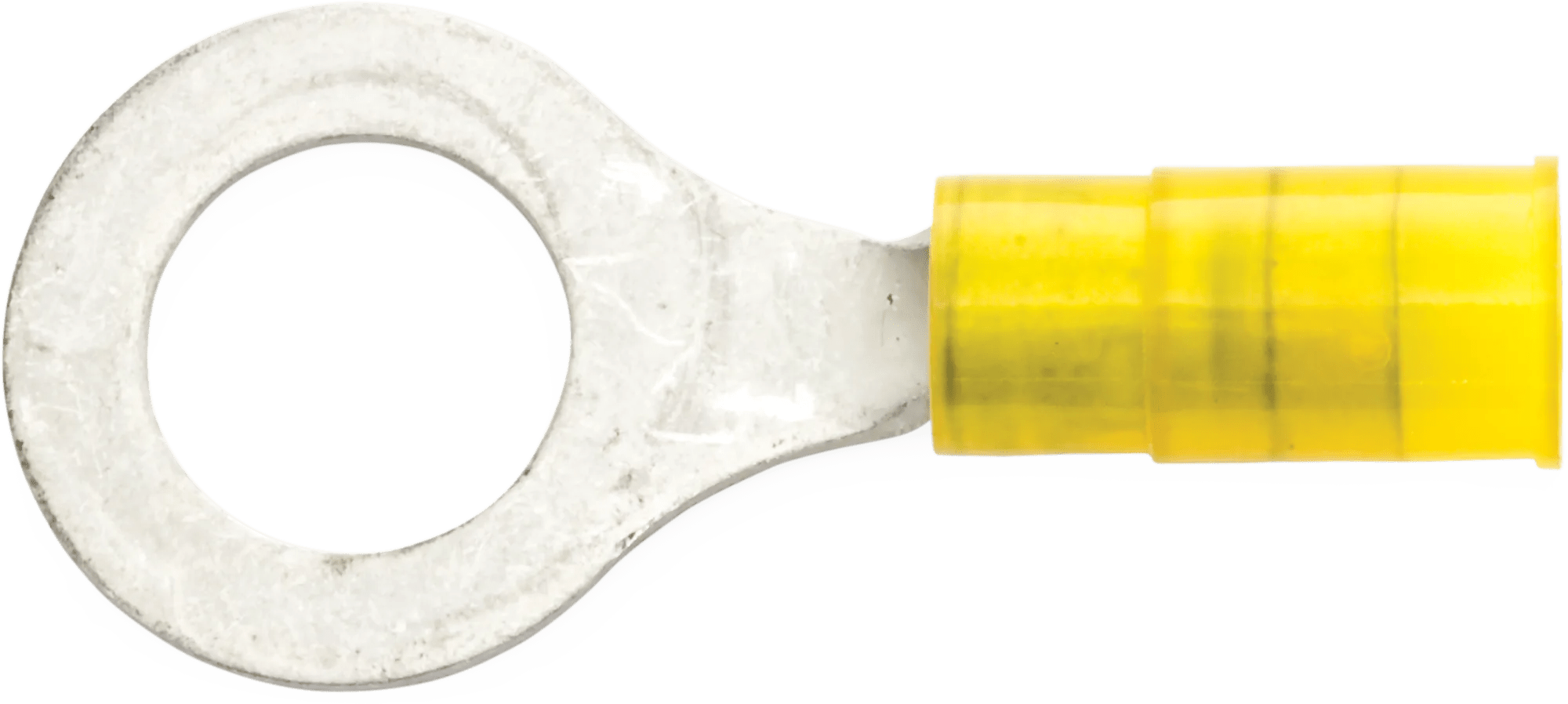 12 - 10 AWG Yellow Nylon Insulated Enduralon™ (3/8" - 7/16") Ring Terminal - 50 Pack