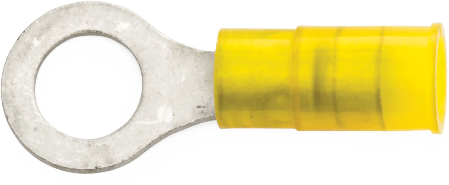 12 - 10 AWG Yellow Nylon Insulated Enduralon™ (1/4" - 5/16") Ring Terminal - 50 Pack