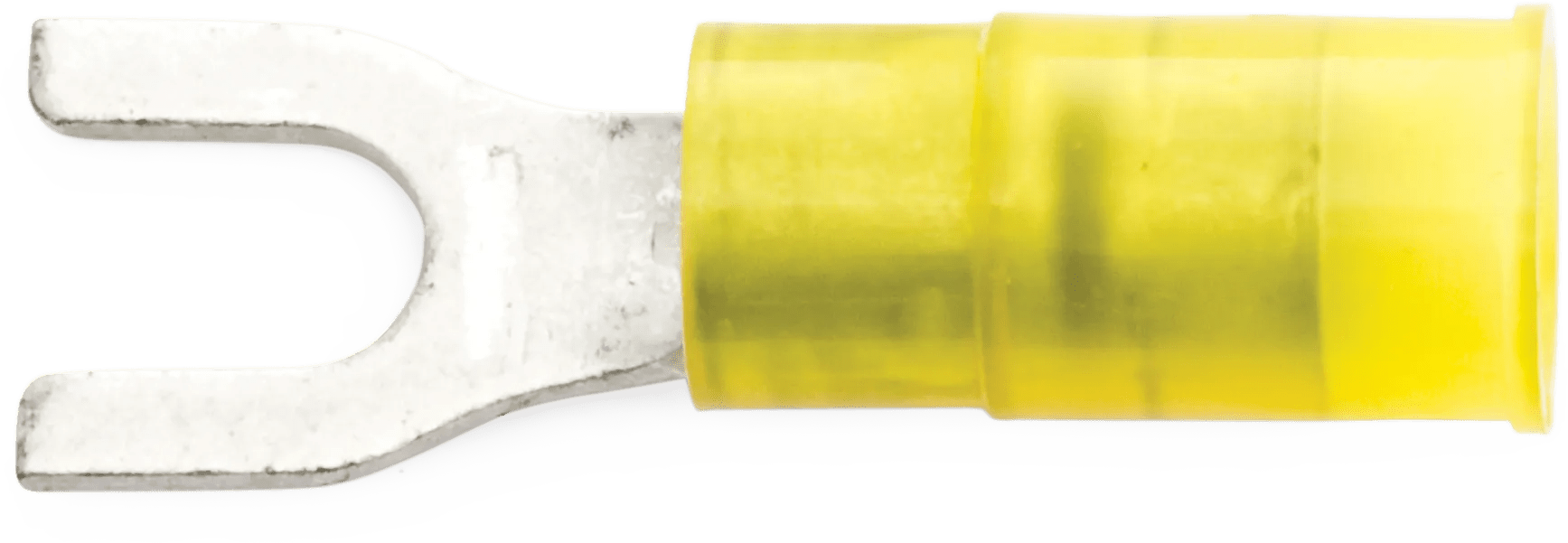 12 - 10 AWG Yellow Nylon Insulated Enduralon™ (#8 - #10) Spade Terminal - 50 Pack