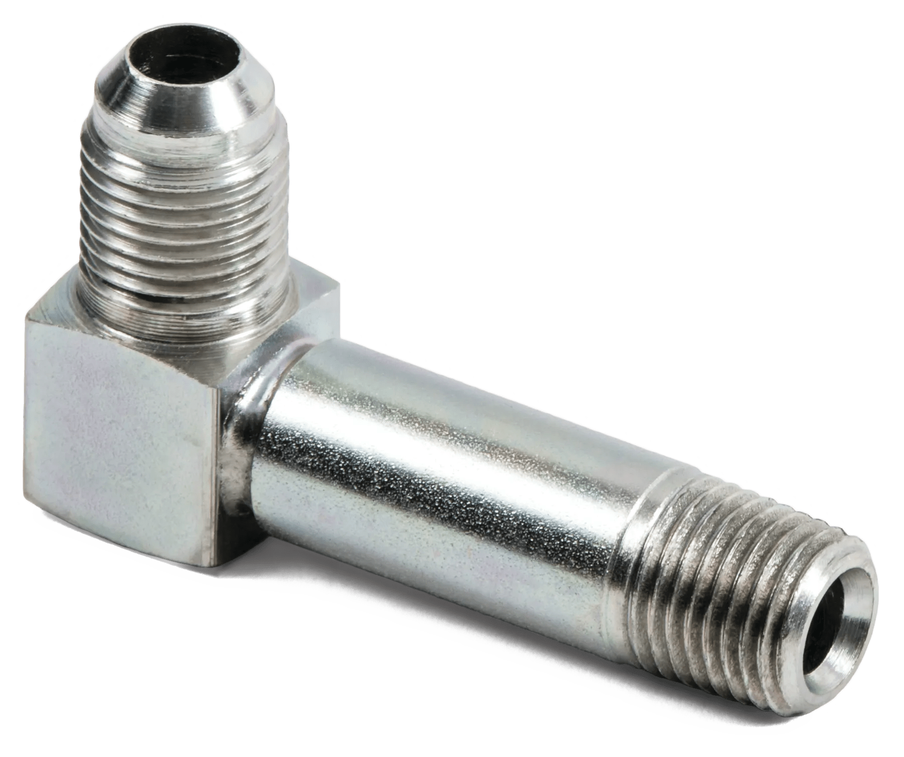 1/4" x 1/8" Male SAE JIC 37° 90° Male Extra Long Elbow