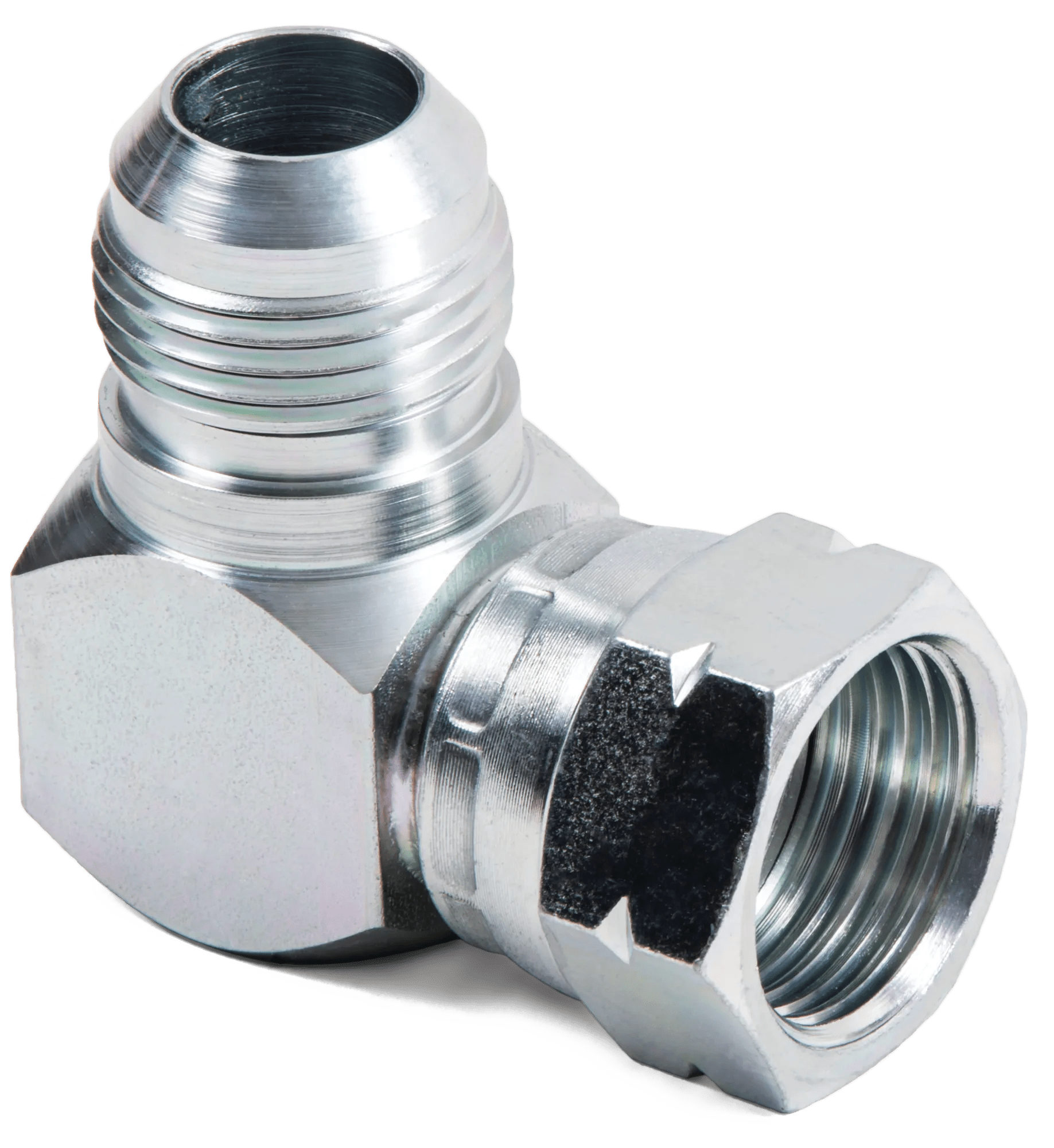 5/16" Steel 37° Swivel Nut 90° Elbow - 2 Pack