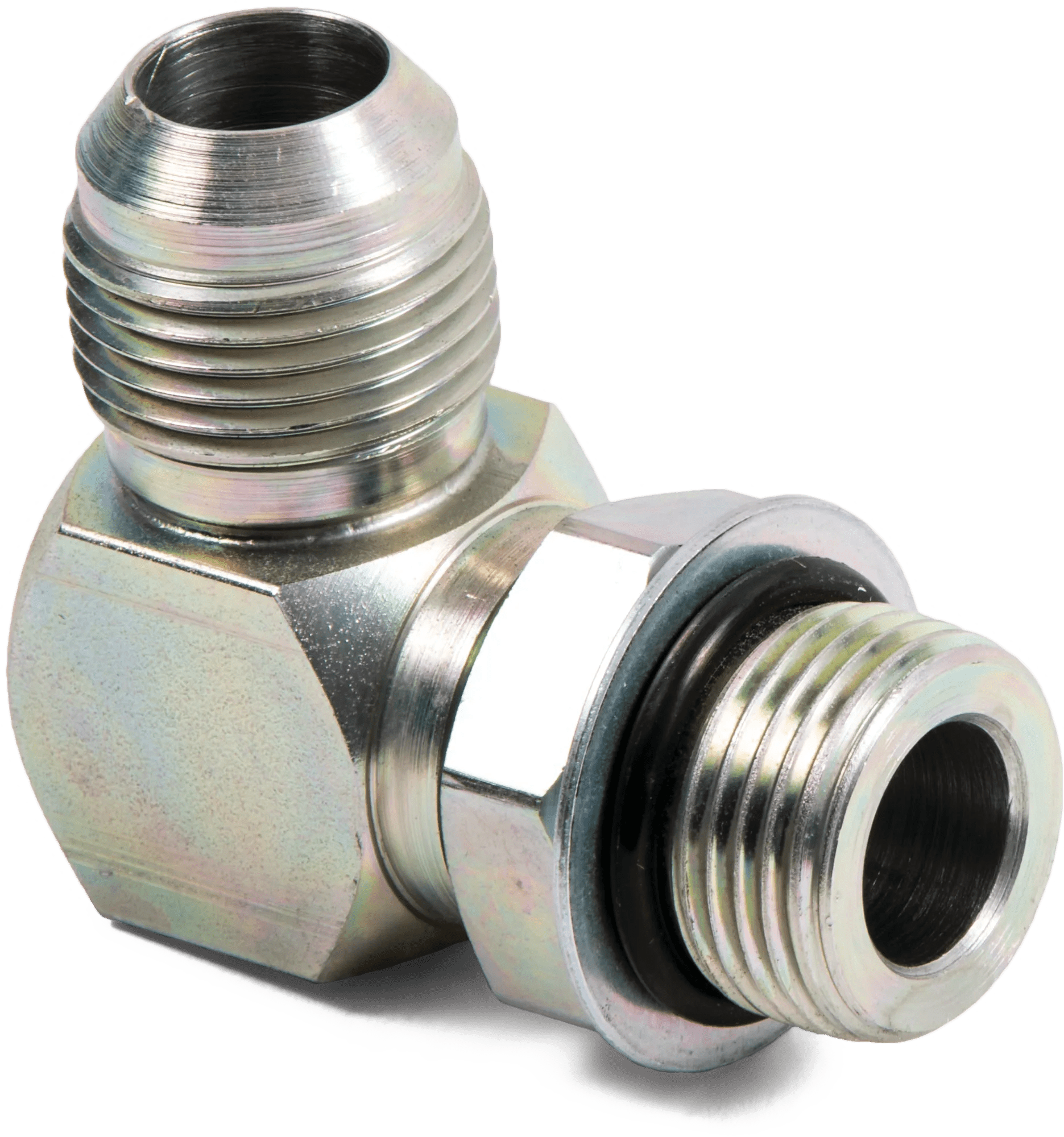3/4" x 1" SAE JIC 37° to Straight Thread O-Ring 90° Elbow