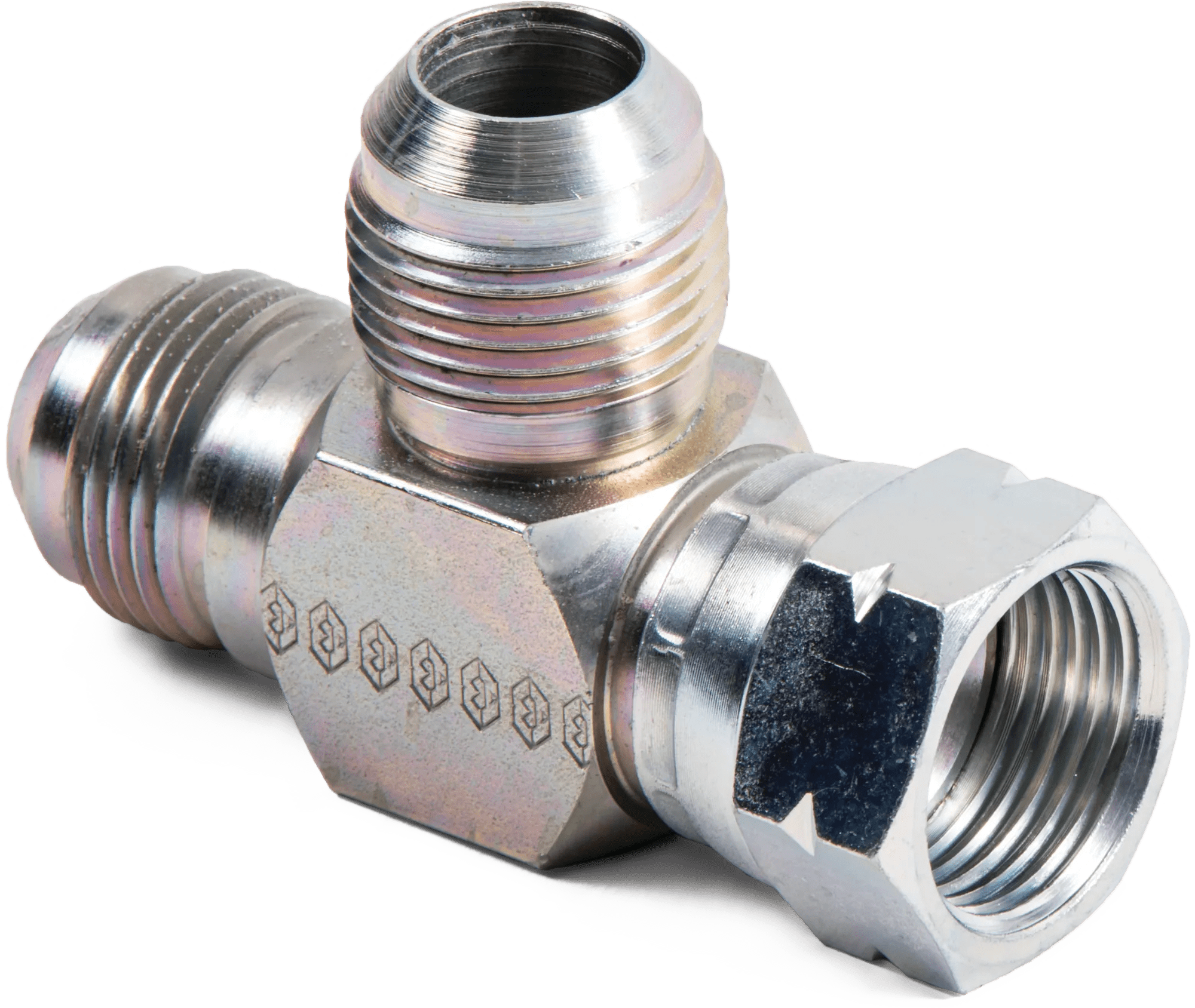 3/4" SAE JIC 37° Swivel Run Tee