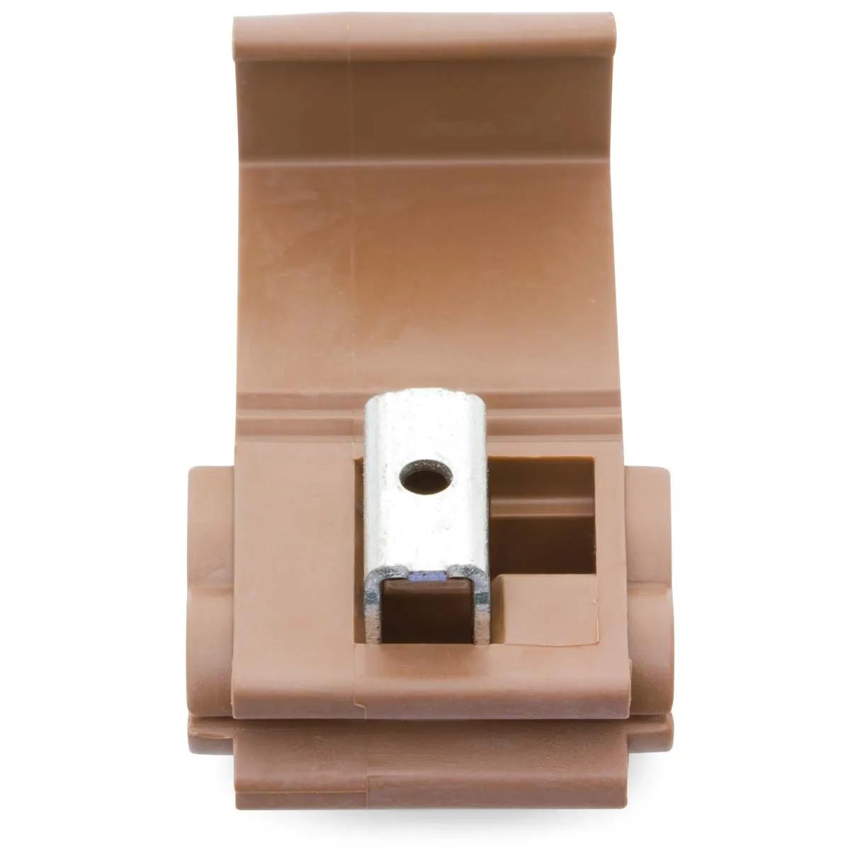 12 - 10 to 18 - 14 AWG Brown Scotchlok 902 Heavy Duty Instant Auto-Electric Connector - 25 Pack