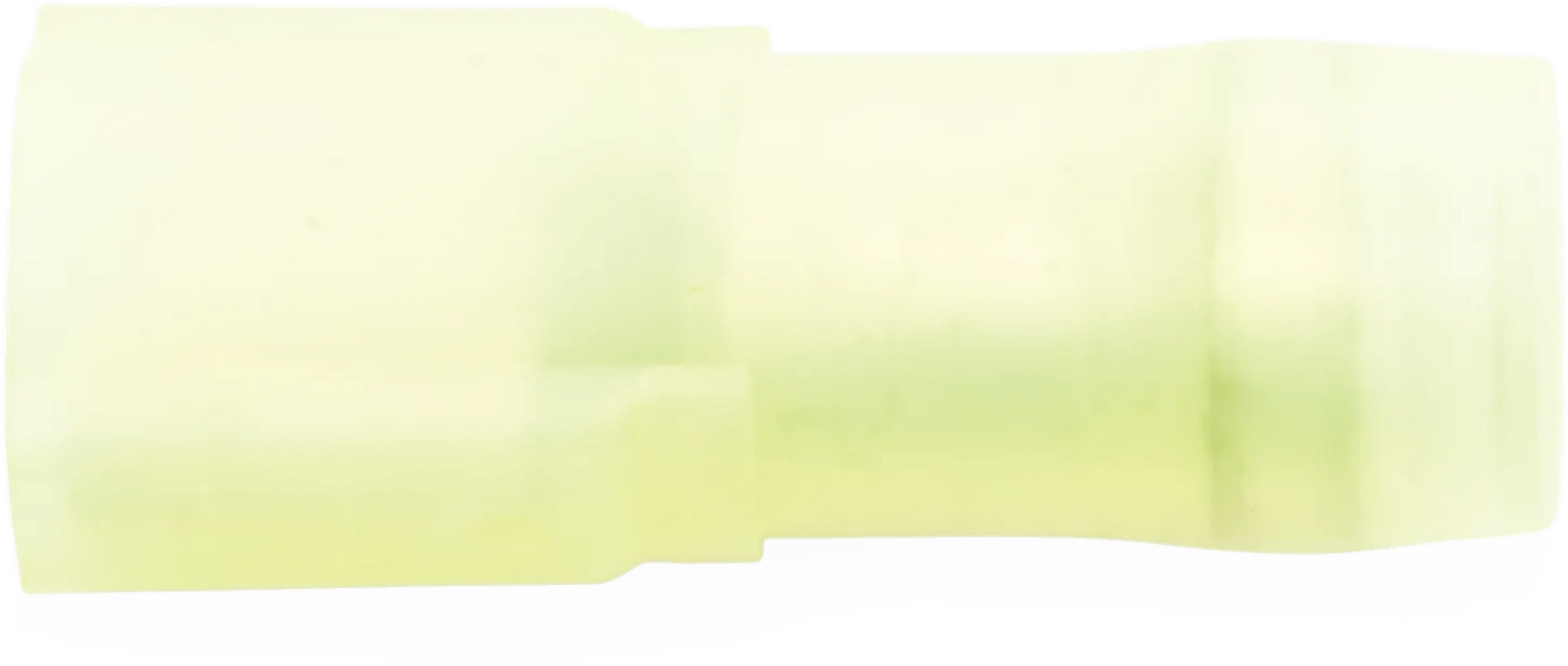 12 - 10 AWG Yellow Insulock™ Nylon Fully Insulated Enduralon™ (1/4" Tab) Standard Female Quick Slide Terminal - 50 Pack