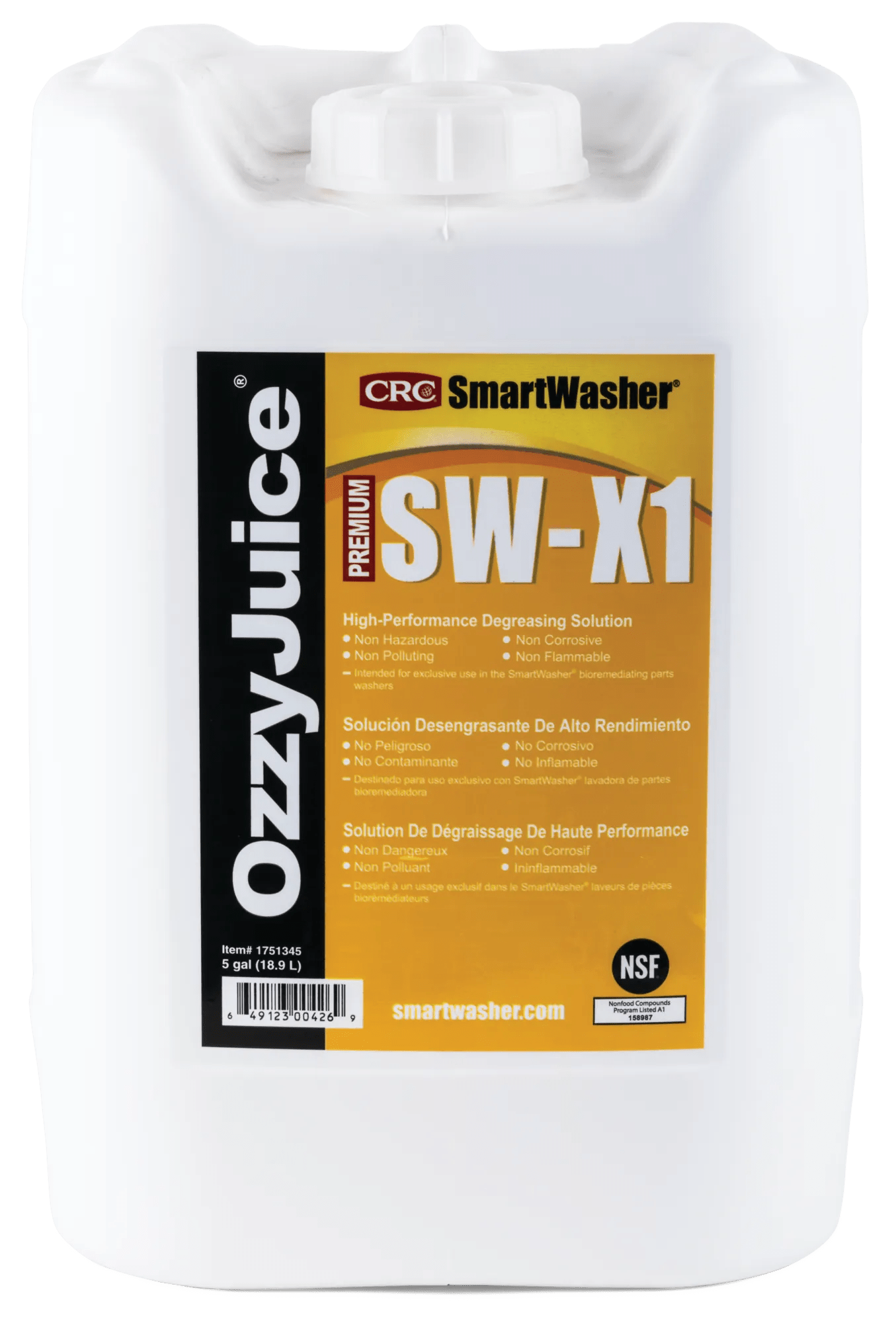 OzzyJuice® SW-X1 Premium High Performance Degreasing Solution