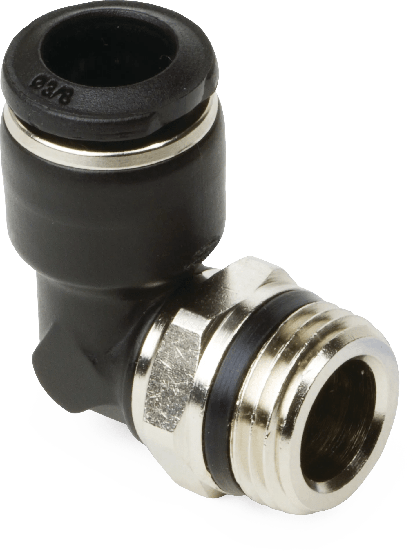 M8 x 3/8" Male Uni-Max Swivel Elbow