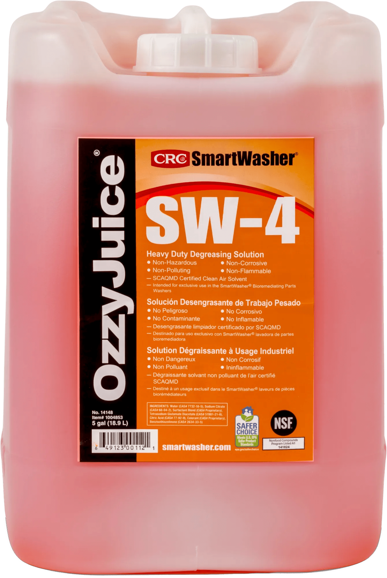 OzzyJuice® SmartWasher® Degreasing Solution