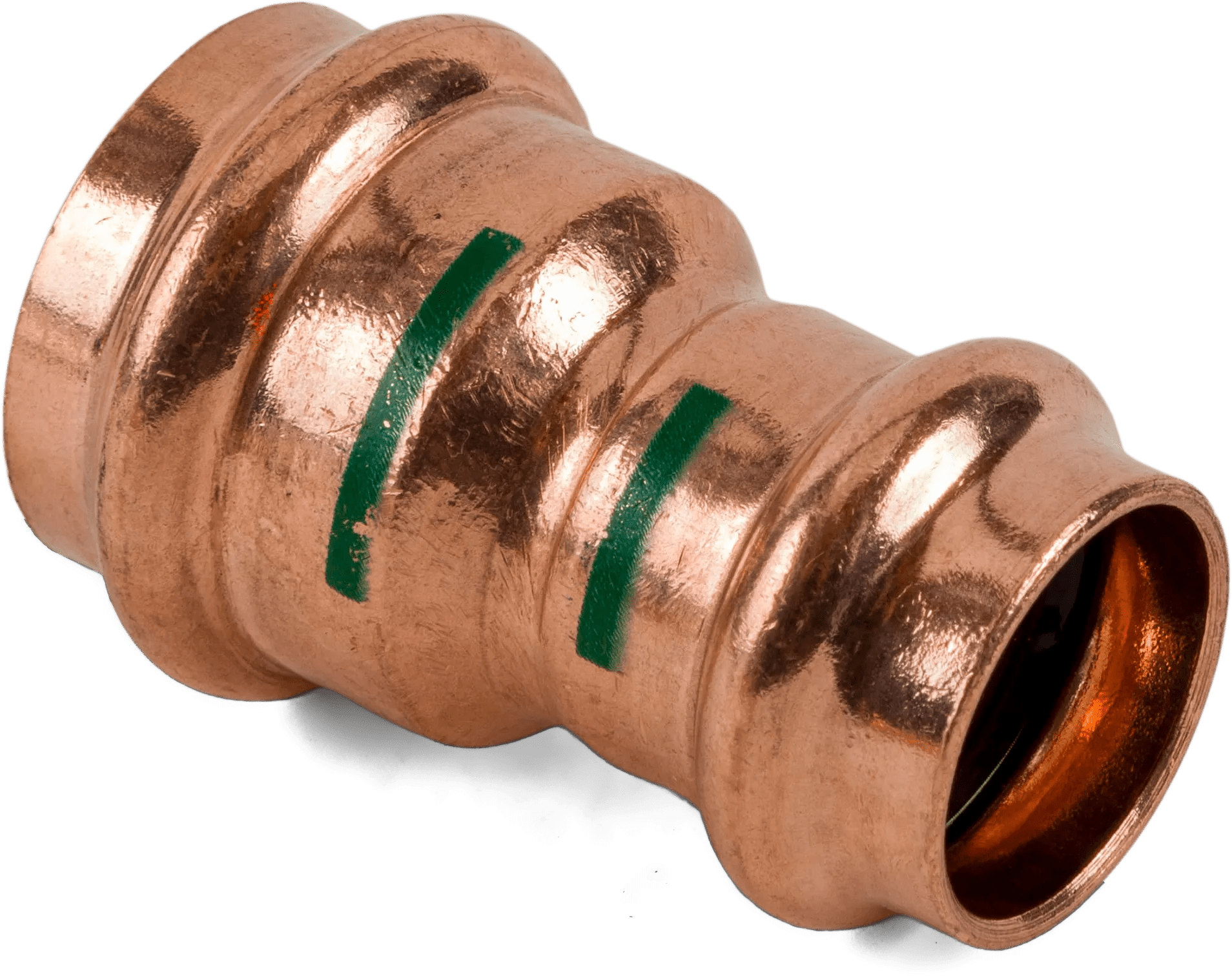3/4" x 1/2" Copper Press Fitting Reducing Coupling