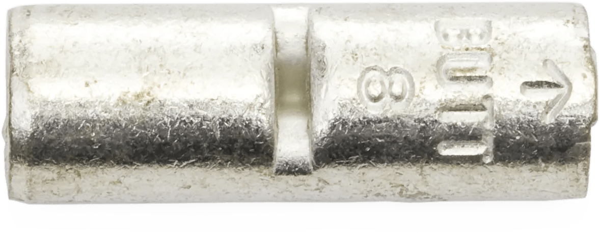 8 AWG Heavy -Duty Non-Insulated Butt Connector - 25 Pack