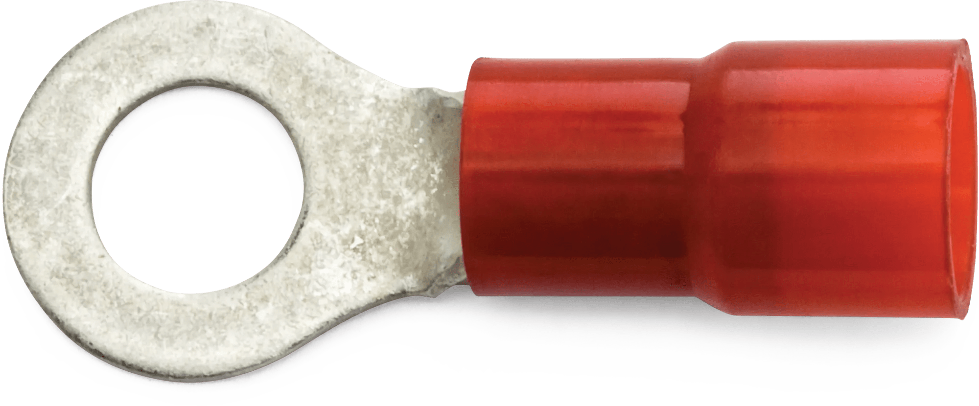 8 AWG Red Nylon Insulated Enduralon™ (1/4" - 5/16") Ring Terminal - 25 Pack