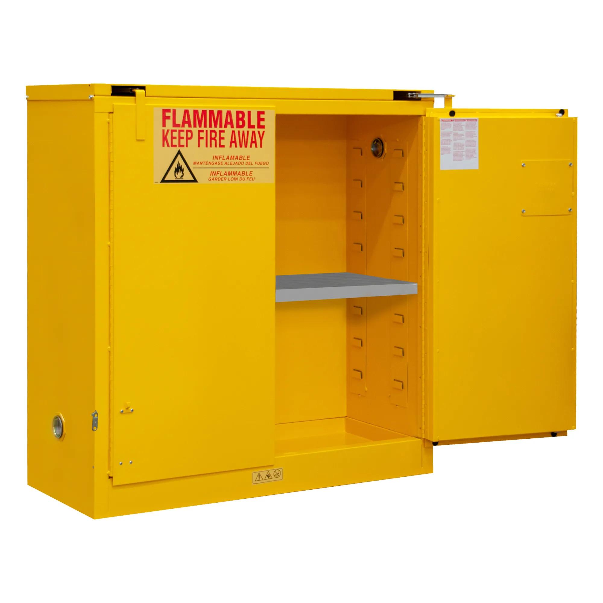 30 Gallon Flammable Materials Safety Cabinet with Self Close Door