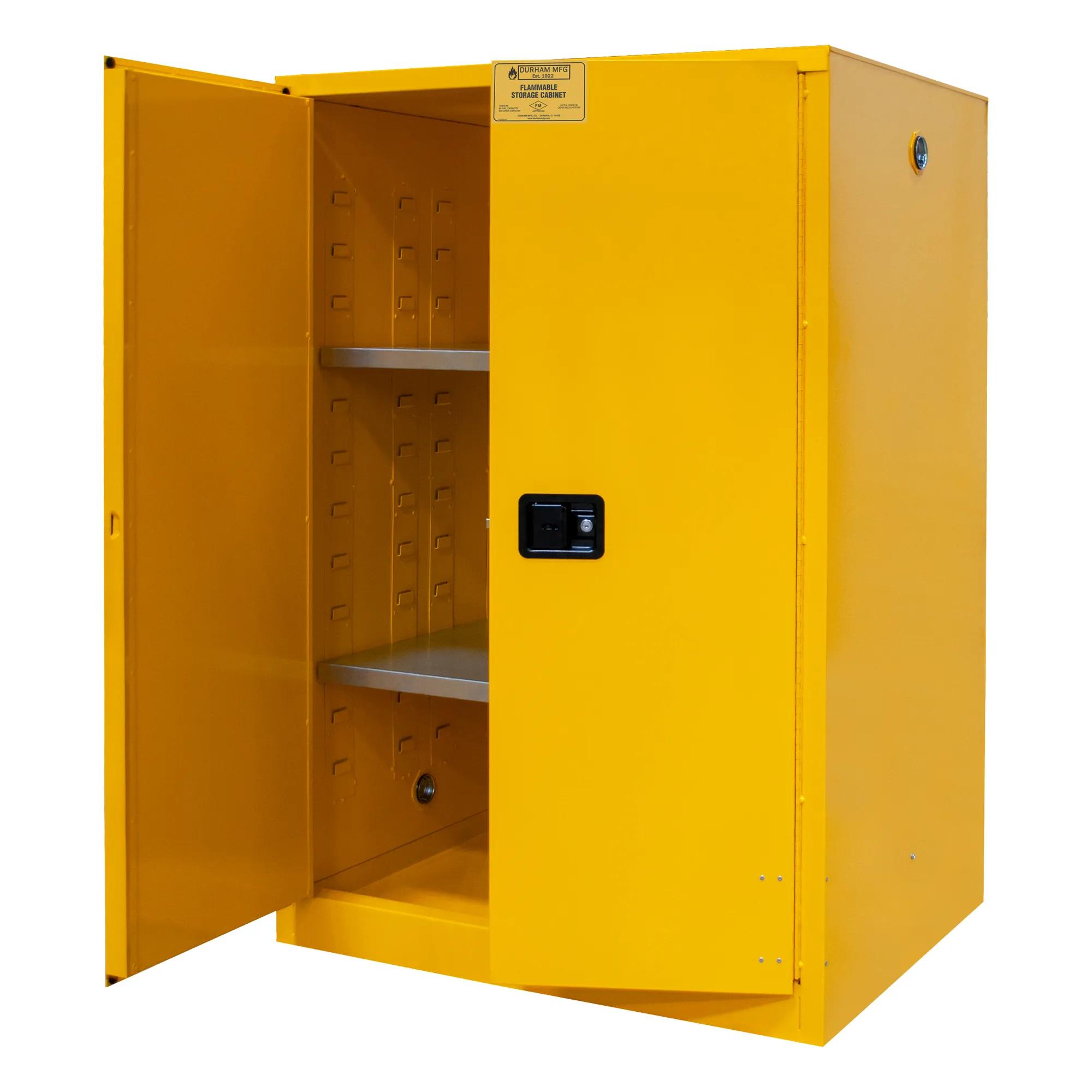 90 Gallon Flammable Materials Safety Cabinet with Manual Close Door