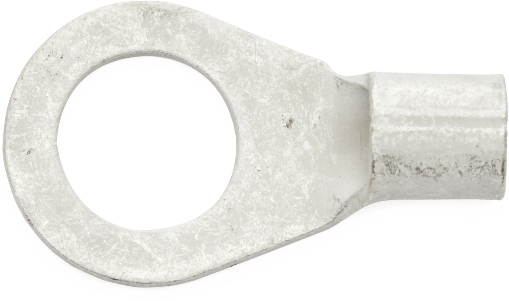 6 AWG Heavy-Duty Non-Insulated (7/16" - 1/2") Ring Terminal - 25 Pack