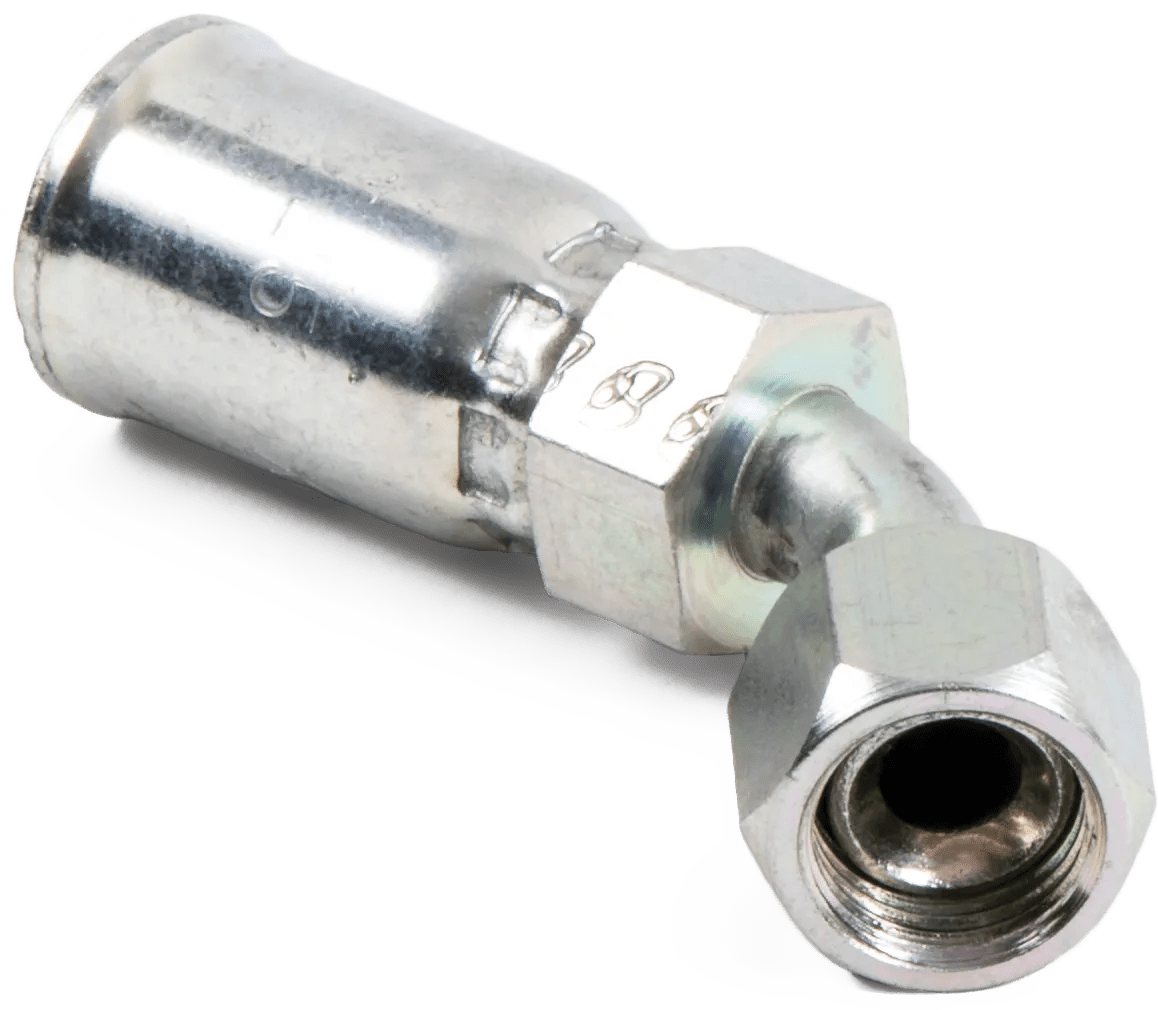 3/4" x 3/4" Female SAE JIC 37° Swivel 45° Elbow - Kim-Krimp E Series