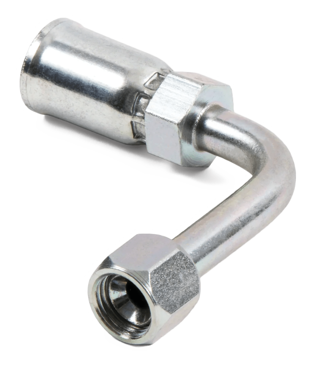 Female SAE JIC 37° Swivel 90° Long Drop Elbows - Kim-Krimp E Series
